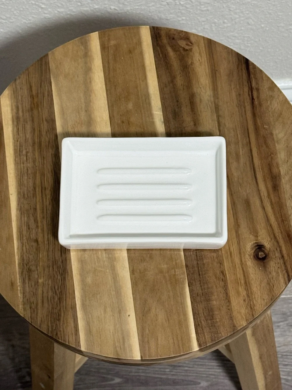 The White Company Ceramic Soap Dish White Like New